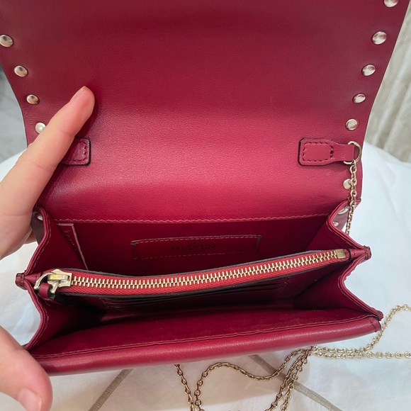 Valentino Rockstud Crossbody Bag - Red - With box and Pouch - Picture 13 of 16